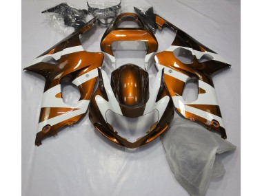2000-2002 Orange Glänzend & Weiß Suzuki GSXR 1000 Motorrad Verkleidung