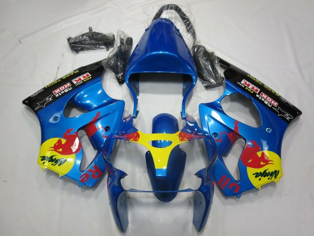 2000-2002 Rot Bull Kawasaki ZX6R Motorrad Verkleidung 2000-2002 Rot Bull Kawasaki ZX6R Motorrad Verkleidung