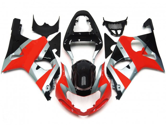 2000-2002 Rot Glänzend OEM-Stil-Kit Suzuki GSXR 1000 Motorrad Verkleidung