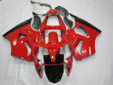 2000-2002 Rot & Schwarz Kawasaki ZX6R Motorrad Verkleidung