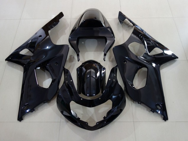 2000-2002 Schwarz Glänzend Suzuki GSXR 1000 Motorrad Verkleidung 2000-2002 Schwarz Glänzend Suzuki GSXR 1000 Motorrad Verkleidung