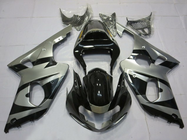 2000-2002 Silber & Schwarz OEM Stil Suzuki GSXR 1000 Motorrad Verkleidung 2000-2002 Silber & Schwarz OEM Stil Suzuki GSXR 1000 Motorrad Verkleidung