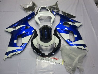 2001-2003 Blau & Weiß Suzuki GSXR 600-750 Motorrad Verkleidung