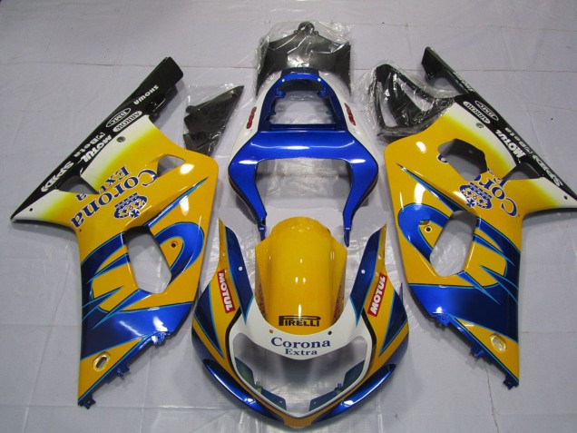 2001-2003 Gelb Corona Suzuki GSXR 600-750 Motorrad Verkleidung 2001-2003 Gelb Corona Suzuki GSXR 600-750 Motorrad Verkleidung