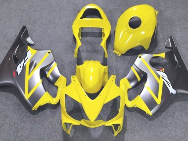 2001-2003 Gelb & Matt Silber Honda CBR600 F4i Motorrad Verkleidung