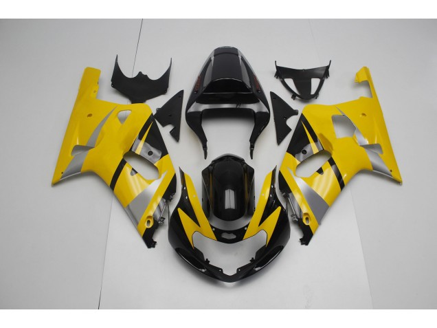2001-2003 Gelb & Schwarz Suzuki GSXR 600-750 Motorrad Verkleidung 2001-2003 Gelb & Schwarz Suzuki GSXR 600-750 Motorrad Verkleidung