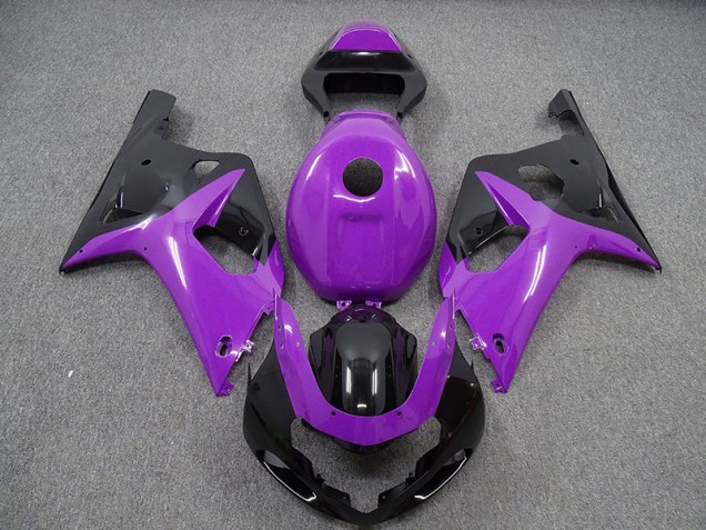 2001-2003 Glanz Lila & Schwarz Suzuki GSXR 600-750 Motorrad Verkleidung 2001-2003 Glanz Lila & Schwarz Suzuki GSXR 600-750 Motorrad Verkleidung
