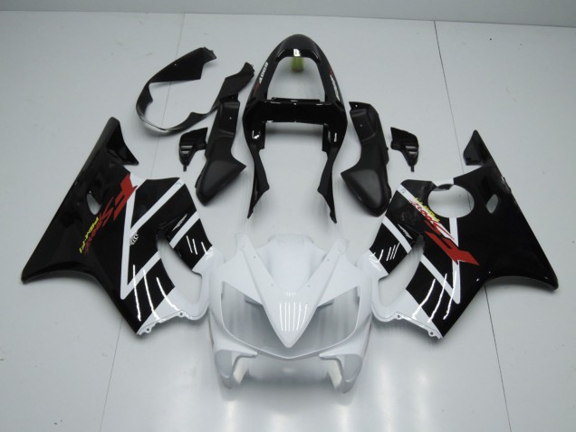 2001-2003 Glänzend Weiß & Schwarz Honda CBR600 F4i Motorrad Verkleidung