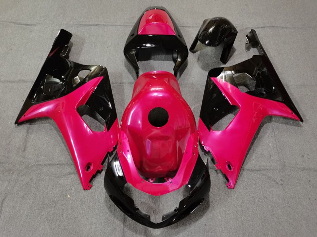 2001-2003 Glanzrosa & Schwarz Suzuki GSXR 600-750 Motorrad Verkleidung 2001-2003 Glanzrosa & Schwarz Suzuki GSXR 600-750 Motorrad Verkleidung