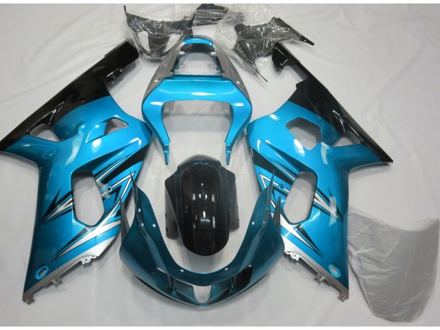2001-2003 Hellblau & Silber Suzuki GSXR 600-750 Motorrad Verkleidung 2001-2003 Hellblau & Silber Suzuki GSXR 600-750 Motorrad Verkleidung