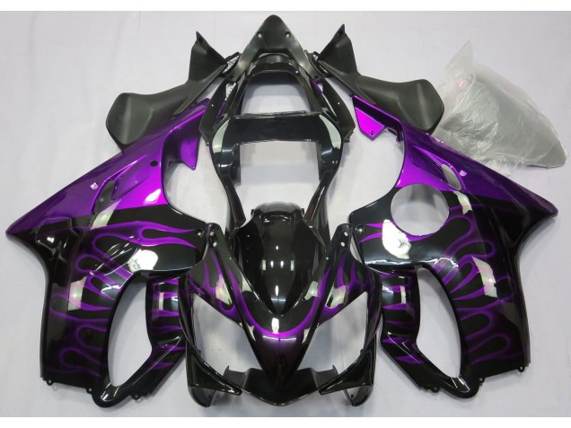 2001-2003 Lila Flamme Honda CBR600 F4i Motorrad Verkleidung 2001-2003 Lila Flamme Honda CBR600 F4i Motorrad Verkleidung