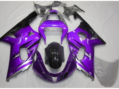 2001-2003 Lila & Silber Suzuki GSXR 600-750 Motorrad Verkleidung