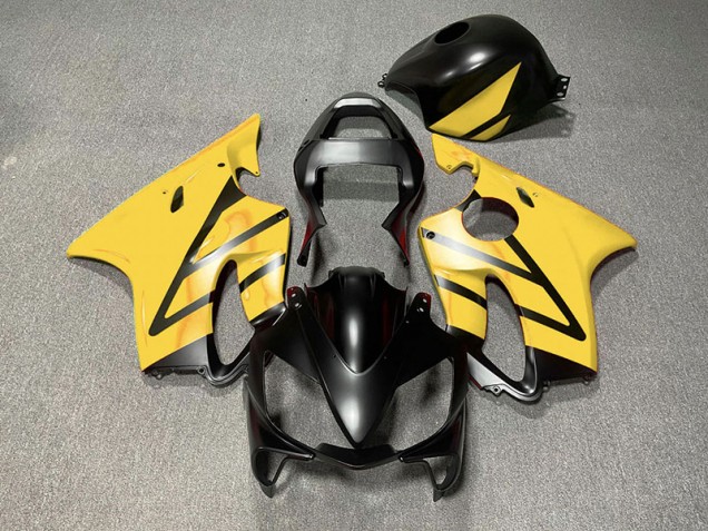2001-2003 Matt Schwarz & Gelb Honda CBR600 F4i Motorrad Verkleidung 2001-2003 Matt Schwarz & Gelb Honda CBR600 F4i Motorrad Verkleidung