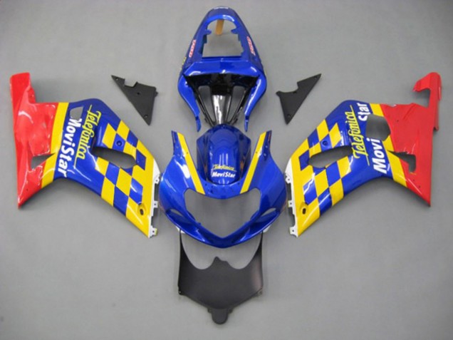 2001-2003 Movistar Suzuki GSXR 600-750 Motorrad Verkleidung 2001-2003 Movistar Suzuki GSXR 600-750 Motorrad Verkleidung