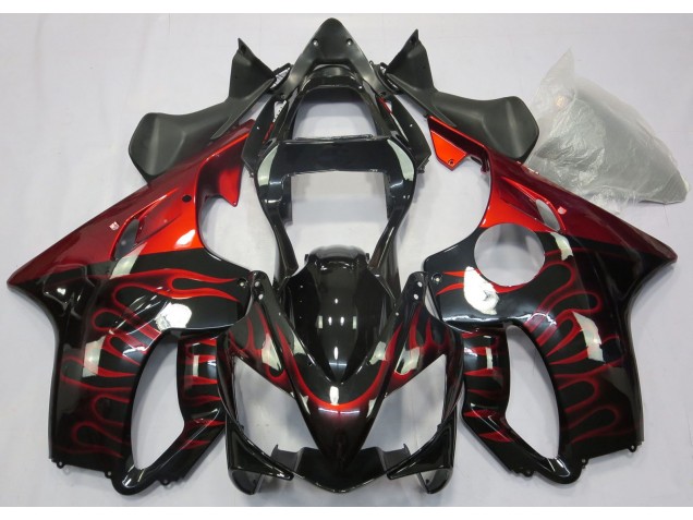 2001-2003 Rot Flamme Honda CBR600 F4i Motorrad Verkleidung 2001-2003 Rot Flamme Honda CBR600 F4i Motorrad Verkleidung