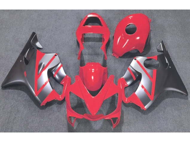 2001-2003 Rot & Matt Silber Honda CBR600 F4i Motorrad Verkleidung 2001-2003 Rot & Matt Silber Honda CBR600 F4i Motorrad Verkleidung