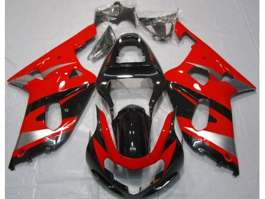 2001-2003 Rot OEM-Stil Suzuki GSXR 600-750 Motorrad Verkleidung