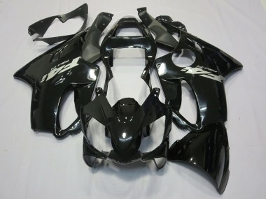 2001-2003 Schwarz Glänzend Silberner Aufkleber Honda CBR600 F4i Motorrad Verkleidung