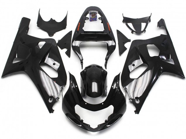 2001-2003 Schwarz Glänzend Suzuki GSXR 600-750 Motorrad Verkleidung