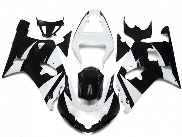 2001-2003 Weiß & Schwarz Stil OEM Suzuki GSXR 600-750 Motorrad Verkleidung 2001-2003 Weiß & Schwarz Stil OEM Suzuki GSXR 600-750 Motorrad Verkleidung