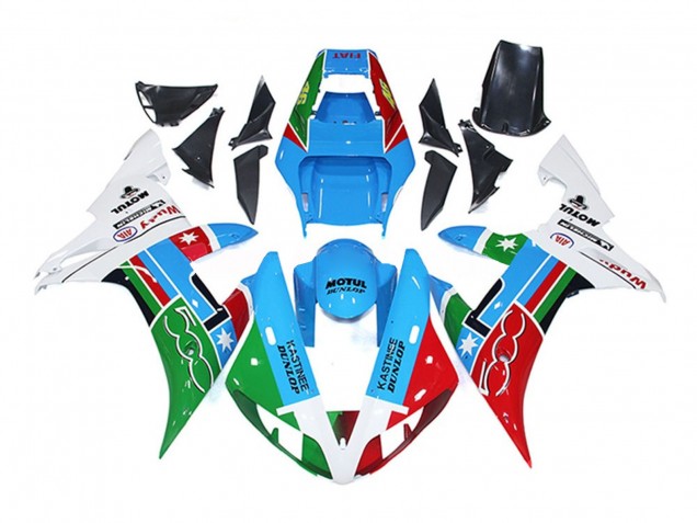 2002-2003 500 Hellblau Yamaha R1 Motorrad Verkleidung 2002-2003 500 Hellblau Yamaha R1 Motorrad Verkleidung
