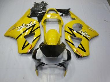 2002-2003 Gelb & Schwarz Umgedreht Honda CBR954RR Motorrad Verkleidung