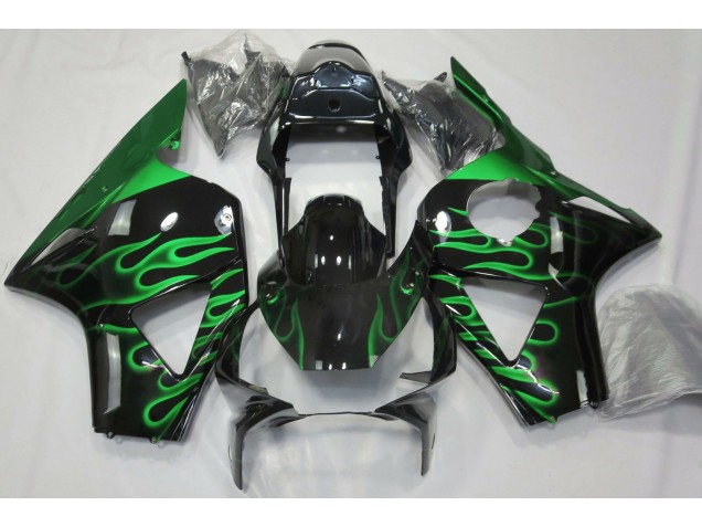 2002-2003 Grün Flamme Honda CBR954RR Motorrad Verkleidung 2002-2003 Grün Flamme Honda CBR954RR Motorrad Verkleidung