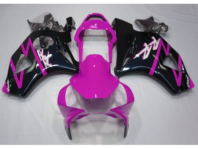 2002-2003 Schwarz Glänzend & Pink Honda CBR954RR Motorrad Verkleidung 2002-2003 Schwarz Glänzend & Pink Honda CBR954RR Motorrad Verkleidung