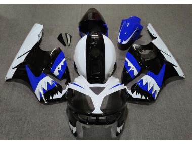 2002-2005 Blauer Hai Kawasaki ZX12R Motorrad Verkleidung