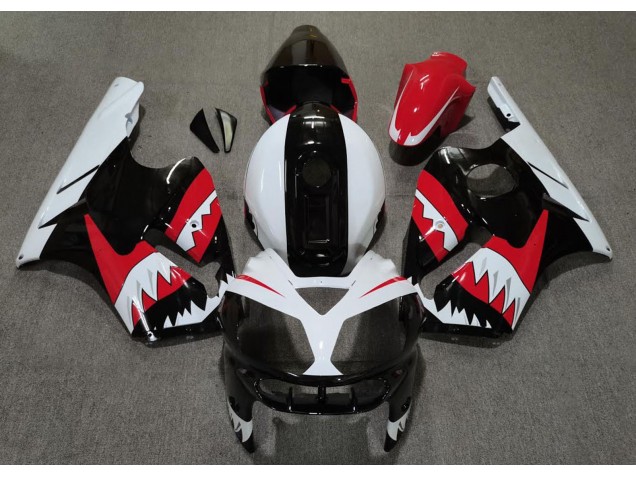 2002-2005 Rot Hai Kawasaki ZX12R Motorrad Verkleidung 2002-2005 Rot Hai Kawasaki ZX12R Motorrad Verkleidung