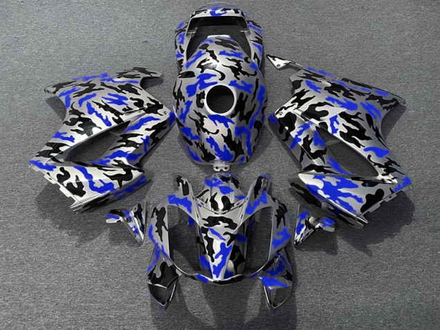 2002-2012 Blau Camo Honda VFR800 Motorrad Verkleidung 2002-2012 Blau Camo Honda VFR800 Motorrad Verkleidung