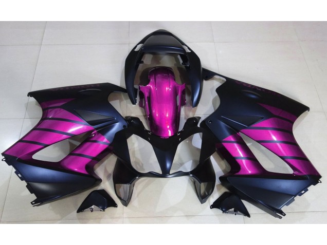 2002-2012 Matt Schwarz & Pink Honda VFR800 Motorrad Verkleidung 2002-2012 Matt Schwarz & Pink Honda VFR800 Motorrad Verkleidung