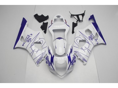 2003-2004 Blau & Weiß Corona Suzuki GSXR 1000 Motorrad Verkleidung