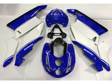 2003-2004 Weiß Blau & Schwarz Ducati 749 999 Motorrad Verkleidung