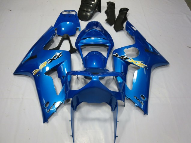 2003-2004 Blauer Ninja Kawasaki ZX6R Motorrad Verkleidung 2003-2004 Blauer Ninja Kawasaki ZX6R Motorrad Verkleidung