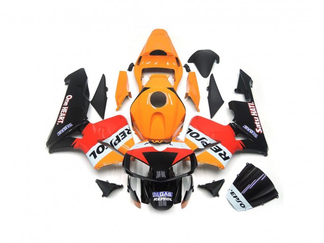 2003-2004 Ein Herz Repsol Honda CBR600RR Motorrad Verkleidung 2003-2004 Ein Herz Repsol Honda CBR600RR Motorrad Verkleidung