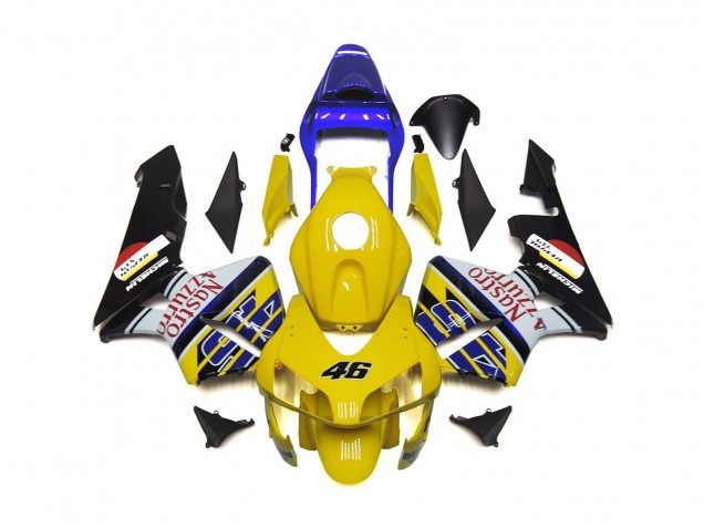 2003-2004 Gelb Nastro Azzurro 46 Honda CBR600RR Motorrad Verkleidung 2003-2004 Gelb Nastro Azzurro 46 Honda CBR600RR Motorrad Verkleidung