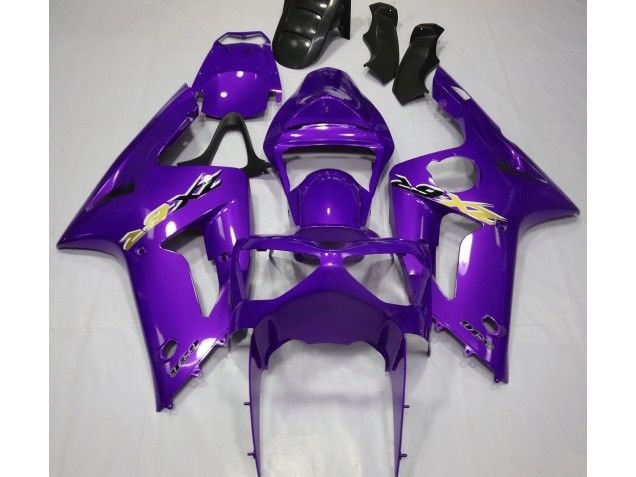 2003-2004 Glanz Lila Kawasaki ZX6R Motorrad Verkleidung 2003-2004 Glanz Lila Kawasaki ZX6R Motorrad Verkleidung