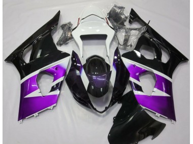 2003-2004 Glanz Lila & Weiß Suzuki GSXR 1000 Motorrad Verkleidung