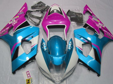 2003-2004 Glänzend Blau & Matt Schwarz Suzuki GSXR 1000 Motorrad Verkleidung