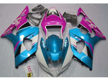 2003-2004 Glänzend Blau & Matt Schwarz Suzuki GSXR 1000 Motorrad Verkleidung