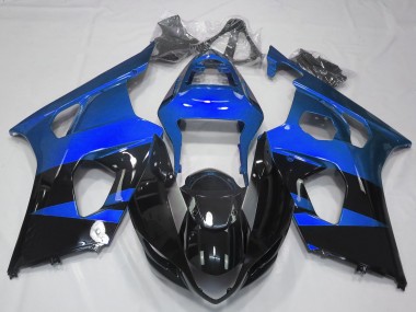 2003-2004 Glänzend Blau & Schwarz Suzuki GSXR 1000 Motorrad Verkleidung