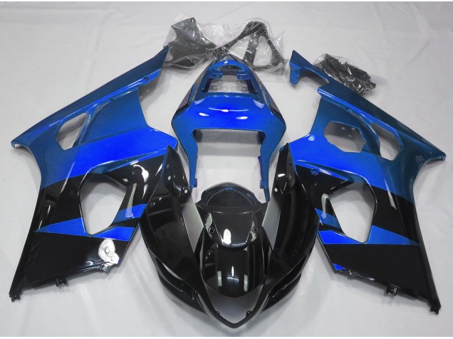 2003-2004 Glänzend Blau & Schwarz Suzuki GSXR 1000 Motorrad Verkleidung