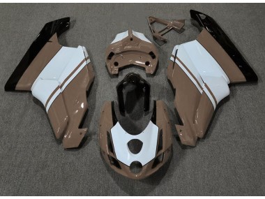 2003-2004 Glänzend Braun & Weiß Ducati 749 999 Motorrad Verkleidung