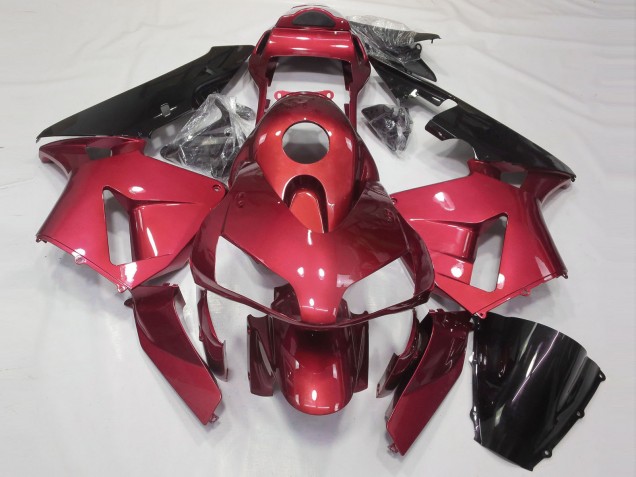 2003-2004 Glänzend Candy Red Honda CBR600RR Motorrad Verkleidung 2003-2004 Glänzend Candy Red Honda CBR600RR Motorrad Verkleidung