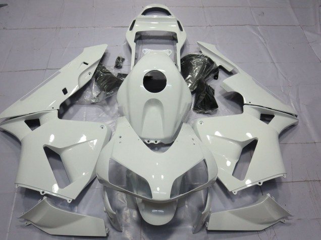 2003-2004 Glänzend Weiß Schlicht Honda CBR600RR Motorrad Verkleidung 2003-2004 Glänzend Weiß Schlicht Honda CBR600RR Motorrad Verkleidung
