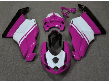 2003-2004 Glanzrosa & Weiß Ducati 749 999 Motorrad Verkleidung