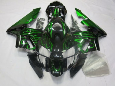2003-2004 Grün Flamme Honda CBR600RR Motorrad Verkleidung