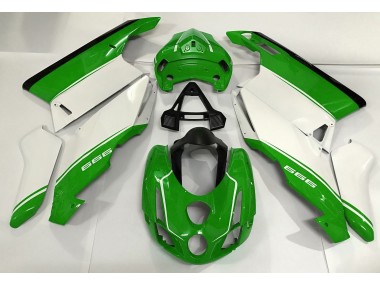 2003-2004 Weiß Grün & Schwarz Ducati 749 999 Motorrad Verkleidung