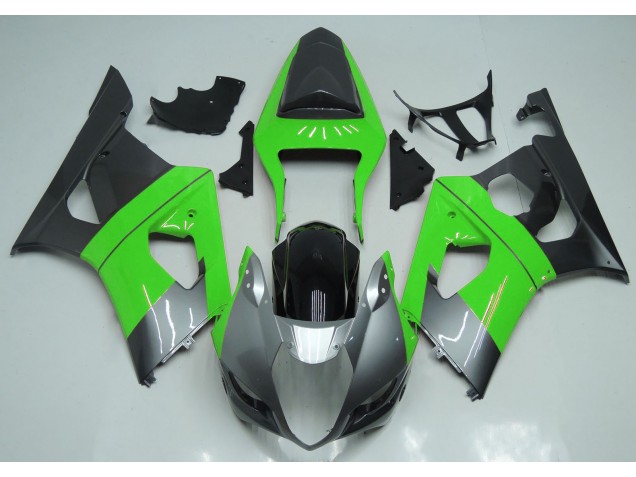 2003-2004 Grün-Silber & Schwarz Suzuki GSXR 1000 Motorrad Verkleidung